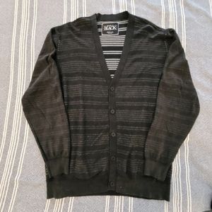 Buckle Black slim fit striped cardigan XXL